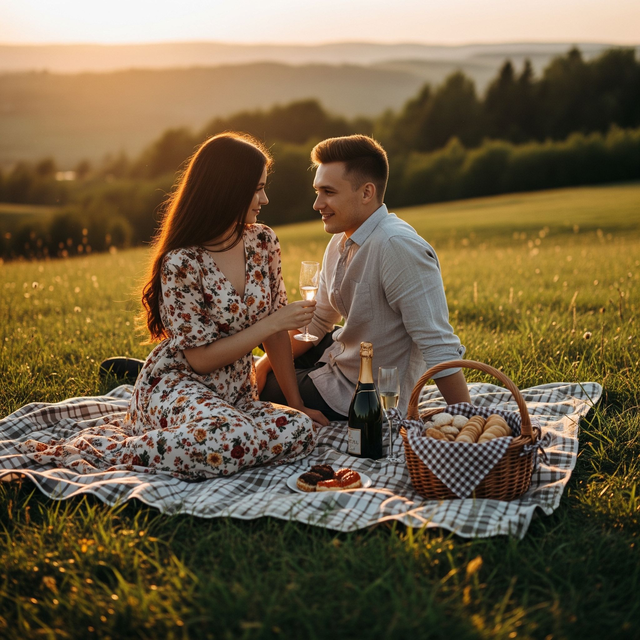 A collection of traditional anniversary materials like paper, cotton, and wood