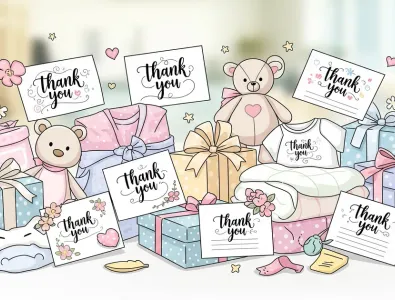 Heartfelt Thank You Notes for Baby Shower Gifts and Attendees