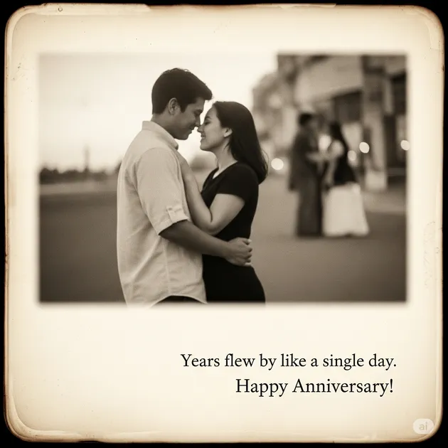 Years Flew By Like a Single Day. Happy Anniversary!